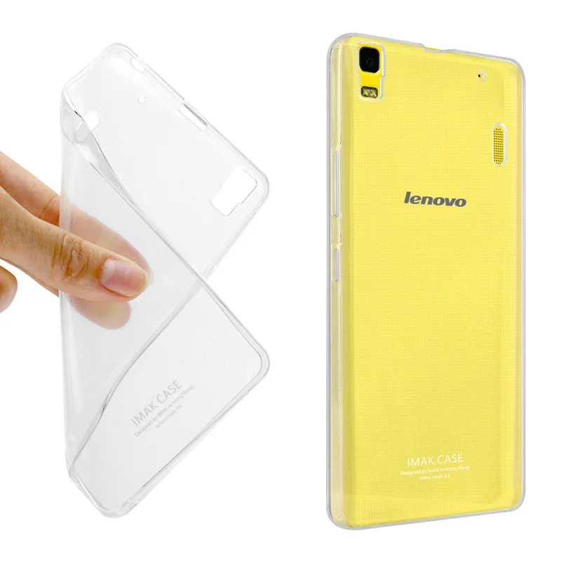 IMAK Super Slim 0.8MM Stealth Case for Lenovo K3 Note K50-T5 A7000 5.5" Inch Case Ultra Thin Soft Flexible TPU Gel Clear Cover