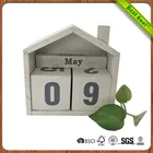 Hand-actuated customized new design wood calendar