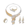 SET-2 Xuping 2019 newest Four-piece pretty artificial girls jewelry+cubic zirconia jewelry set