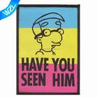 Cartoon child clothing brand embroidery woven patches adhesive