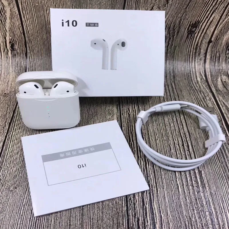Wireless blue tooth earphone i10 Tws blue tooth 5.0 stereo headset earphone - ANKUX.COM