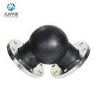 HuaYuan Fittings EPDM bend expansion flexible rubber elbow flange coupling