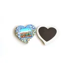 Cheap Custom pattern Heart Shape fridge magnet