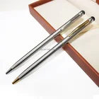 JD-L40 Cross slim metal hotel pens Branded logo ball pen stainless steel stylus ballpoint pen