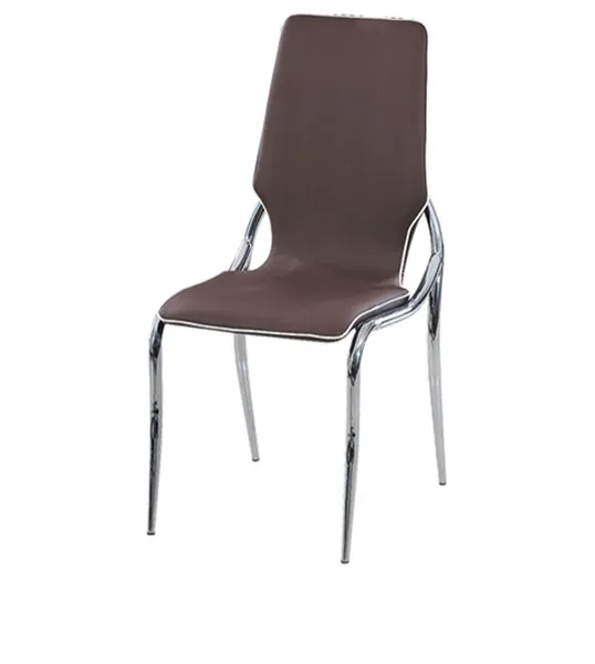 Modern colorful plastic leather dining room chair