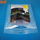 OEM laminated cloth packaging bag garment leggings packaging zip lock bag with zipper