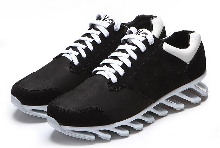 2015 New Autumn Full Leather Brand Yohji y3 Yamamoto Running Sport Shoes Flat Fashion Blade Sneakers for Men and Women Plus Size