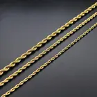 Stainless Steel Material Wholesale 18K Gold plated Necklace Twisted Women Necklace Gold Jewelry