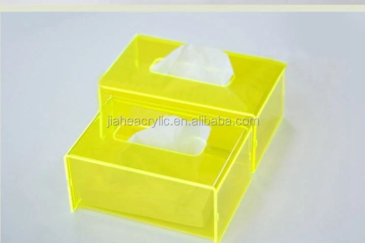 colorful perspex napkin tissue box /acrylic u shape combined