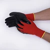 China Manufacturer Custom Printed Black Latex Crinkle Gloves