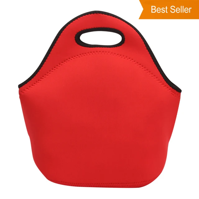 L01 Reusable Fitness Neoprene Thermal Insulated Cooler Tote Lunch Bag Box For Kids Men Women Adult