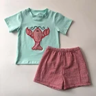 Popular style kids clothing wholesale children wear boy clothes set