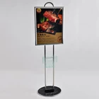 Cheap metal outdoor advertising portable floor stand poster display