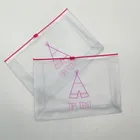 clear transparent pvc bag bikini bag,pvc plastic bag with zipper for swimwear