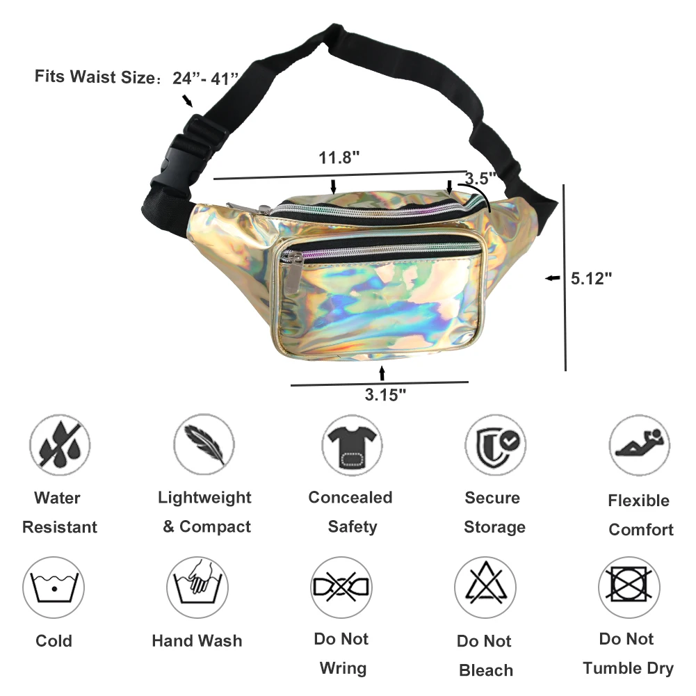 hologram fanny pack