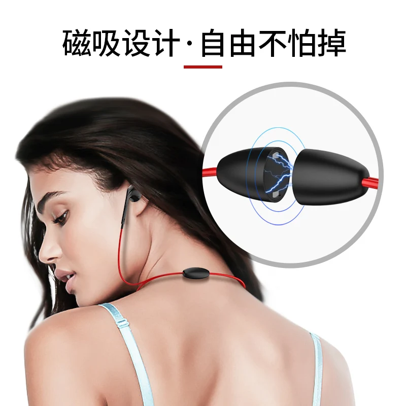 2019 Best sale factory price neck band 80mAh BT V4.1 wireless earphone - ANKUX.COM