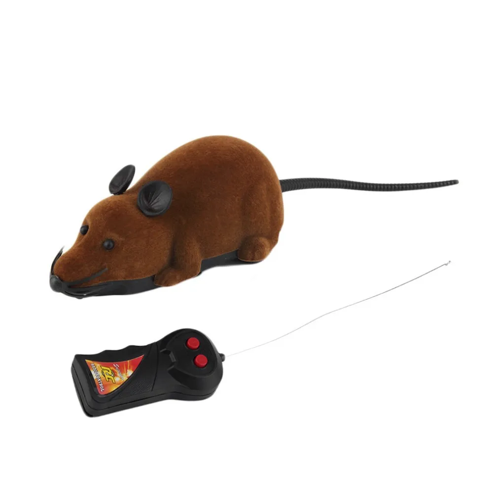 2015 Brand NewScary Remote Control Simulation Plush Mouse Mice Kids Toys Gift for Cat Dog Hot Selling Features: