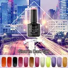 12 colors soak off nail gel polish glow in the dark UV gel polish Fluorescent Neon Luminous nails varnish glow gels light