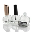 10ml Bottles 10ml Unique 10ml Clear Square Gel UV Nail Polish Empty Nail Polish Bottles With Brush Cap NG02A