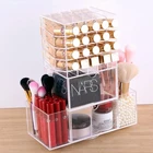 rotating makeup organizer/acrylic cosmetic organizer/acrylic storage box