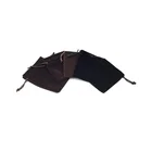 Custom Printed Logo Bag Drawstring Suede Jewelry Pouches