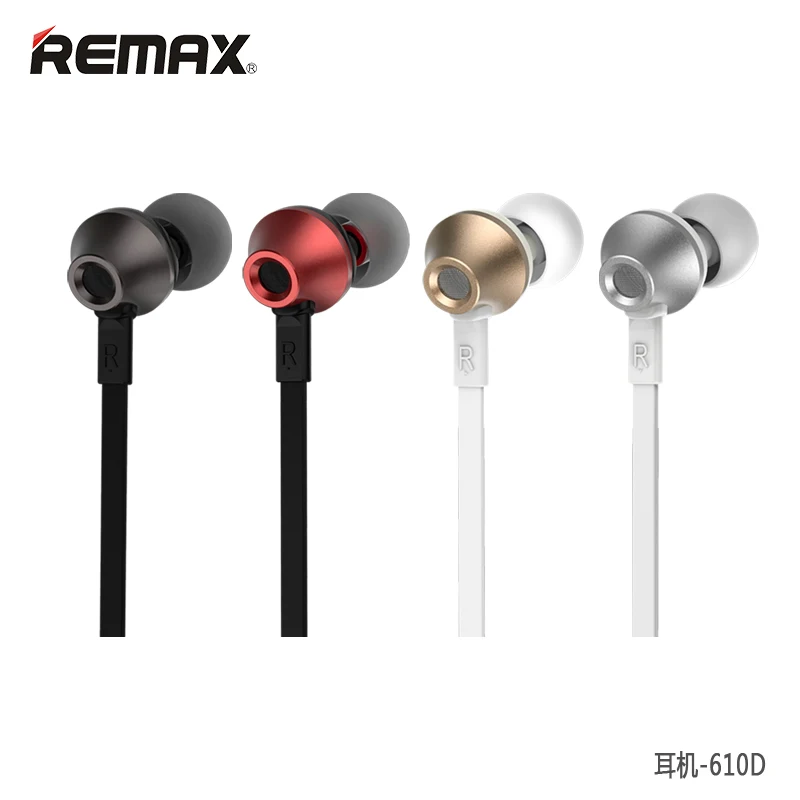 Remax RM-610D 1.2M Fashion Mobile Phone Earphones Wired Earbuds - ANKUX.COM