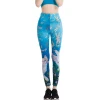 One Size Fit All Full Printing Dragonfly and Cute Cat Women Leggings