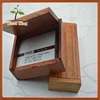 Hua Limu Redwood Office Supplies Portable Arts And Crafts Card Case Name Business Wooden Card Holder