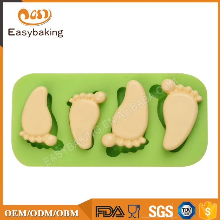 ES-1304 Füße-Serie Silikonformen für die Fondant-Kuchendekoration