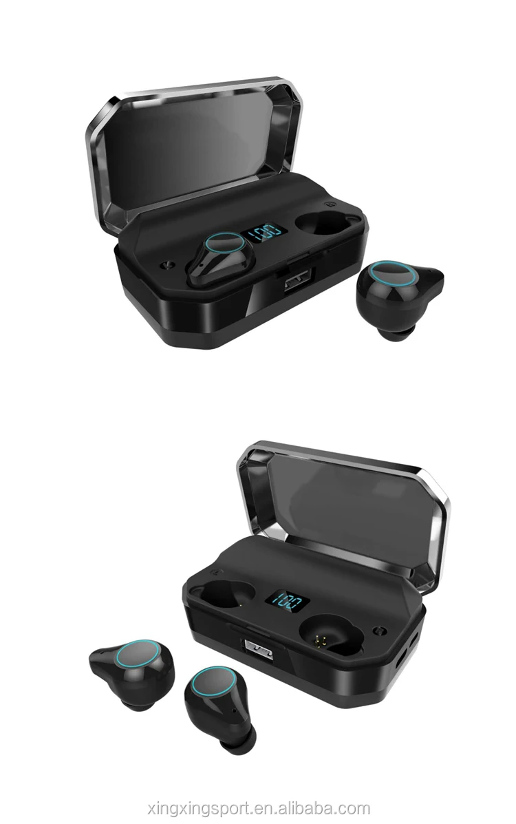TWS 5.0 Headset True Wireless Earbuds with Wireless Charging Case IPX7 Waterproof Long Lasting - ANKUX.COM