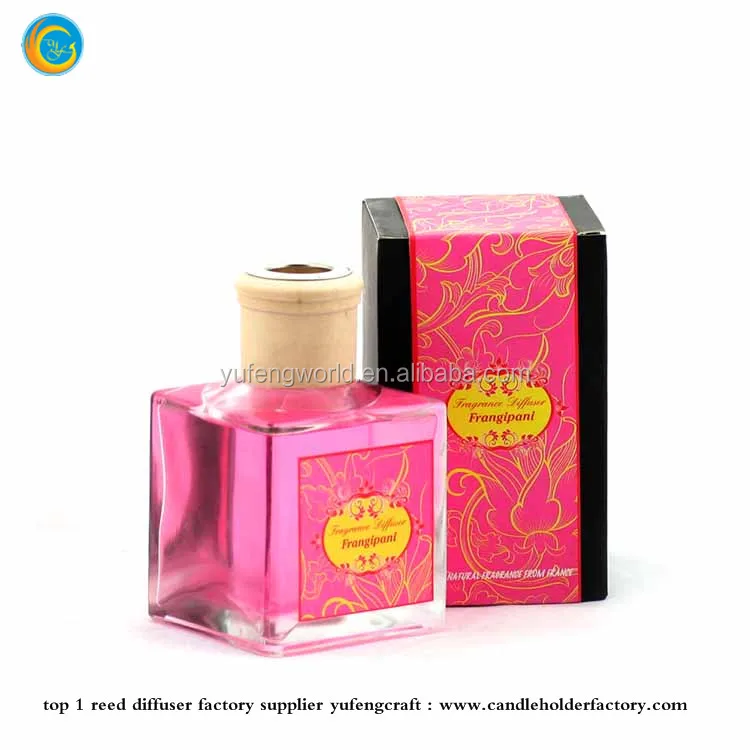 home decoration use aroma glass flower reed diffuser