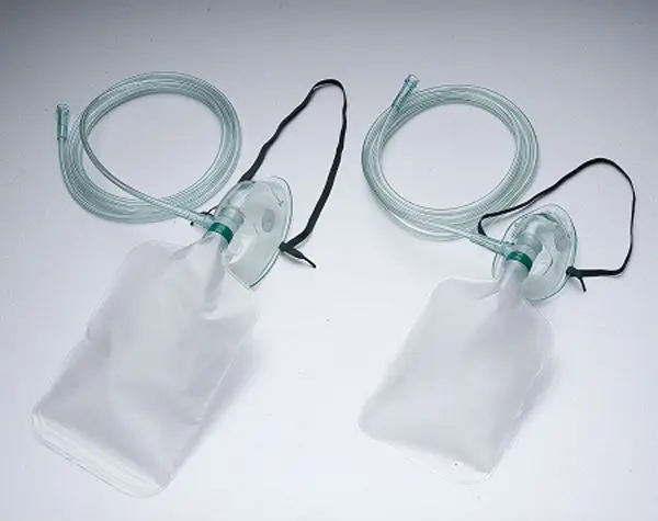 一次性非吸入氧气面罩与储存袋 (ce,iso)