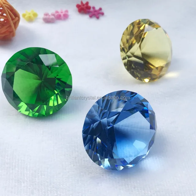 decorative crystal glass diamond for promotion gifts