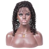 Hot sale Indian virgin human hair curly lace front wigs best quality stock 100% Virgin human hair for black women