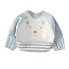 china factory cheap price cotton baby long sleeve bibs waterproof food clothing