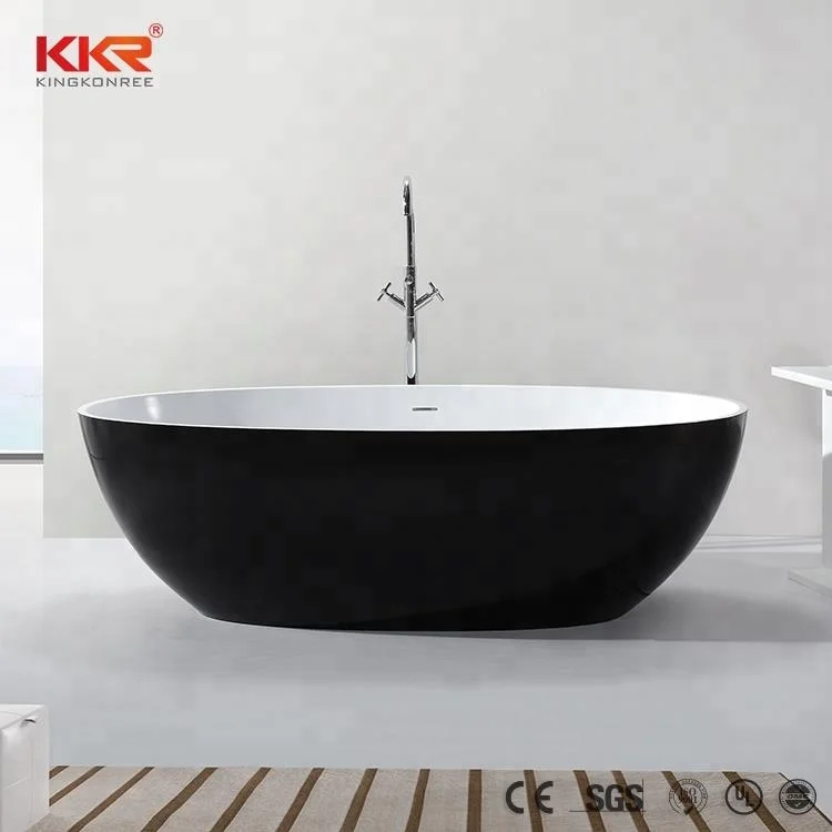 KKR corians autoportant surface solide baignoire, ovale baignoire en marbre