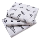 Korean Style Oeko Tex Double Ply Cotton Muslin Fabric Cartoon Printed Baby Cuddle Blanket Jiangsu