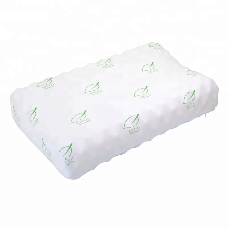 Bedroom Luxury Brain Wave Sleeping Latex Foam Rubber Pillow Head