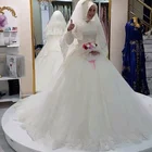 Islamic Hijab Muslim Bridal Ball Gown Wedding Dress In Turkey