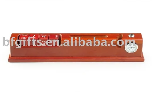 wooden calendar,office stationery set,business gift,pen holder,clock