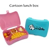 N918 New design Cartoon printed Kids Plastic wholesale Lunch Box and PE Bento Set for School