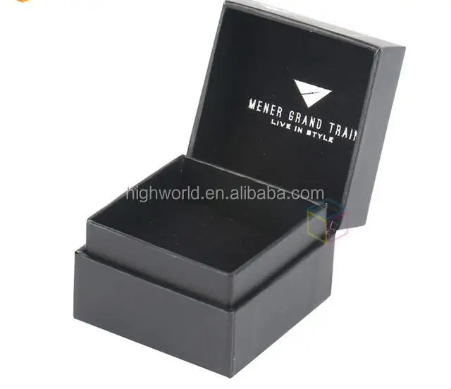black matte lamination hard paper gift box , cardboard cufflink