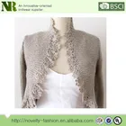 Crochet Knitted Cardigan , 3/4 Sleeve Shrug Sweater,Women Knitted Wool Sweater