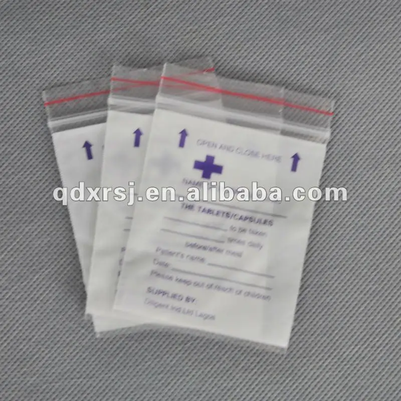 Plastic Tablet Zip Bags /medicine Pill Envelopes Buy Tablet Zip Bag