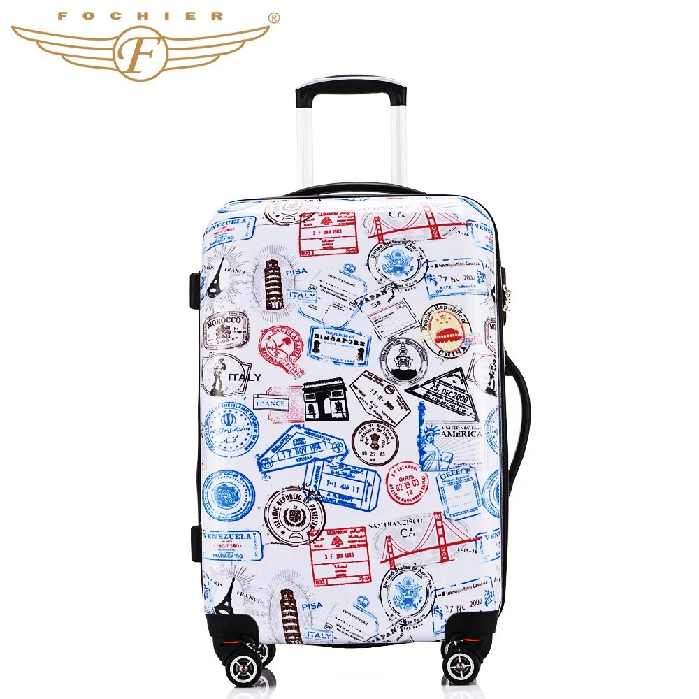 designer hard shell suitcase