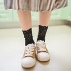 Women socks wholesale custom black lace socks