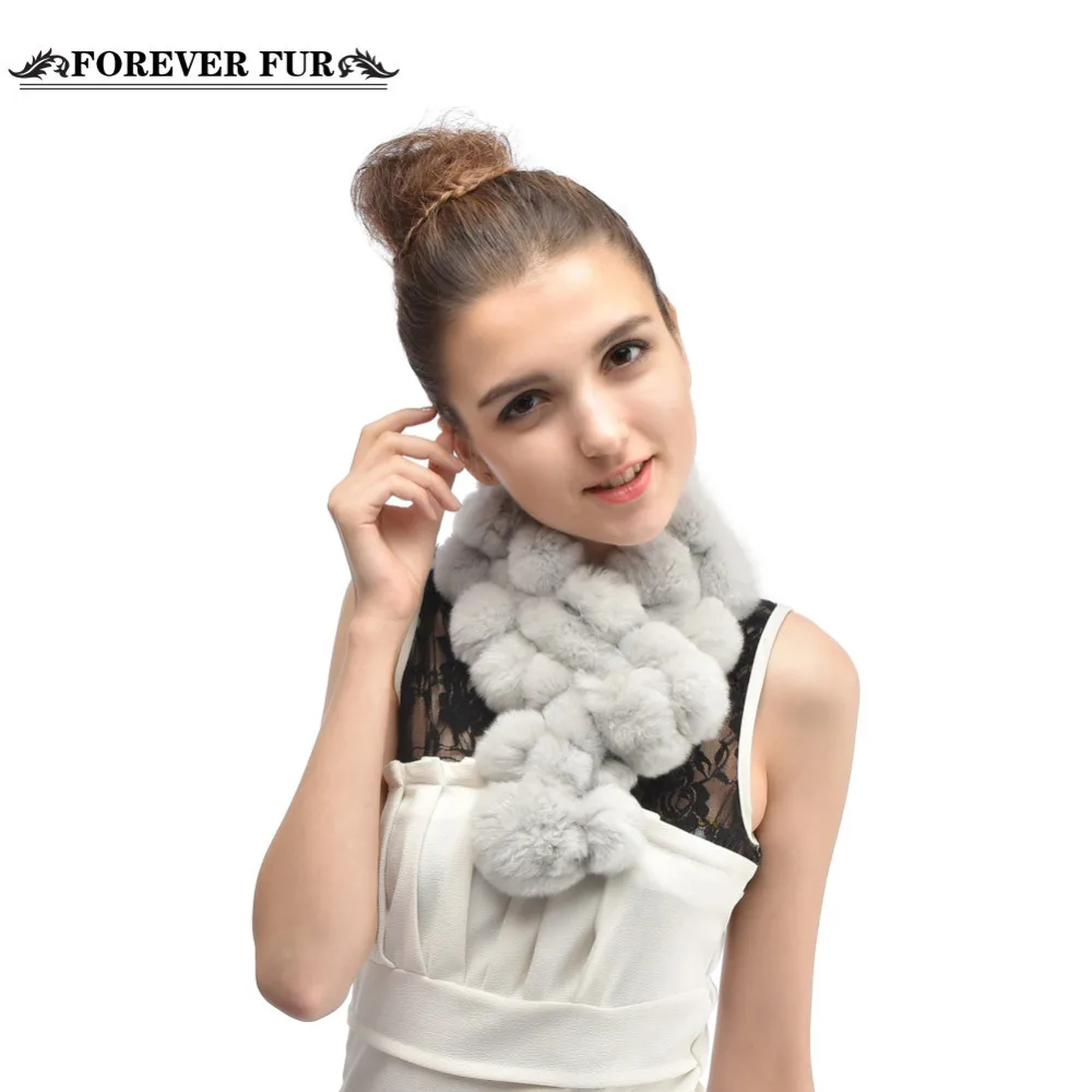 Winter Warm Natural Rex Rabbit Fur Scarf Winter Fur Wraps Ring Scarves 2015 Hot Fur Scarves Collar For Lady