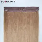 100% Double Drawn Seamless Fish Line Halo Hair Extension