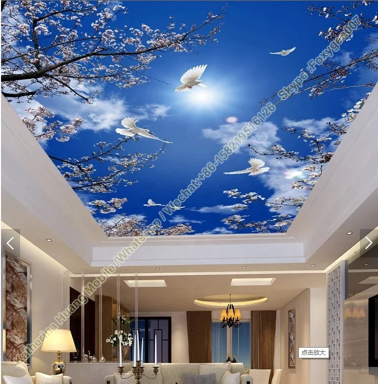 2017 New Hot Blue Stretch False Ceiling Pvc Stretch Ceiling Film Design For Panel And Hall From China Buy False Ceiling Blue Film False Ceiling