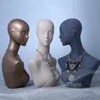 Cheap african american silver black size adjustable makeup plastic fiberglass female male torso mannequin head